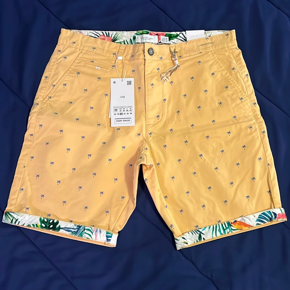 Cactus Man Trendy Summer Shorts